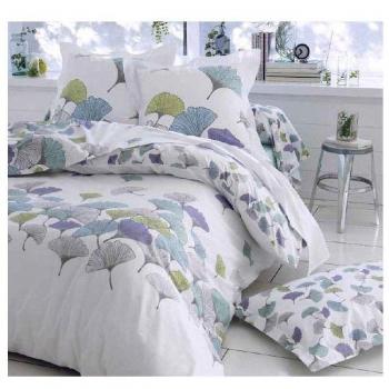 Tradilinge Ginkgo Percale White Linen Set