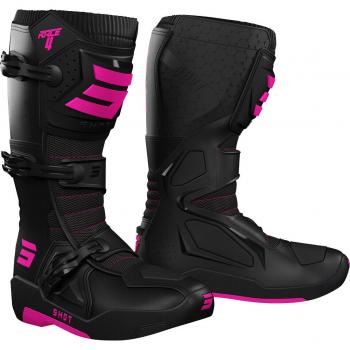 Shot Race 4 Botas de Motocross Negro y Rosa – EU 45