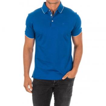 Polo HM561801 Hackett: Manga Corta, Cuello de Solapa, Azul XS