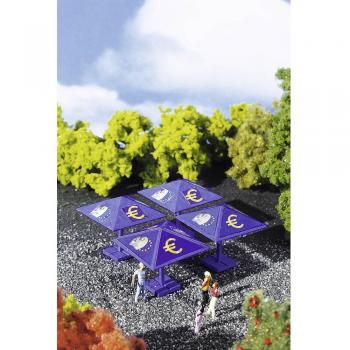 Set de 4 parasols euro Vollmer 42003 – Violet – Lot complet