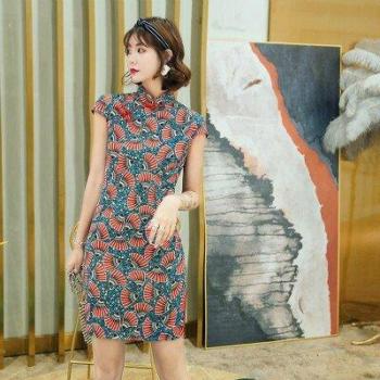 Sexy Retro Qipao with Mandarin Collar