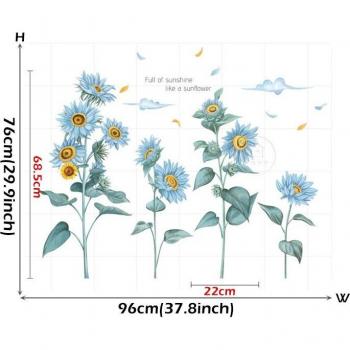 Autocollants de décoration intérieure tournesols