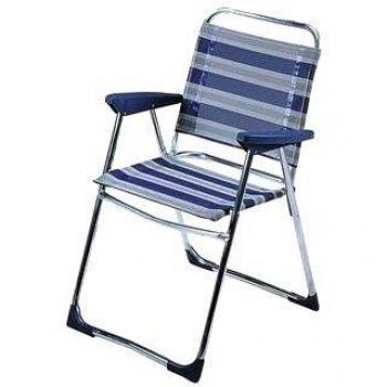 Crespo 1148106 Chaise AL-219/17 Bleu à Rayures