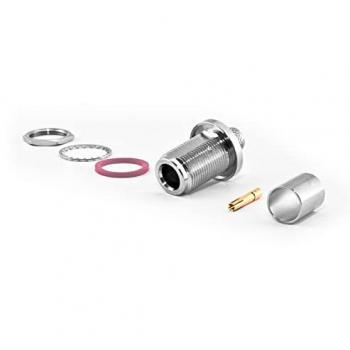 HDF400 N-Einbaubuchse für Elektronik