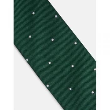 Silbon: Corbata verde en micropuntos para pequeños
