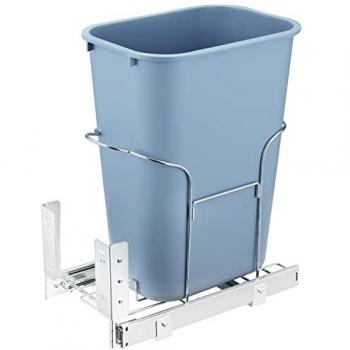 VEVOR Collecteur de Déchets Coulissant 35 L – Sous Évier, Poignée Gris, Fer+PP