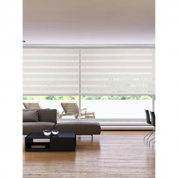 Stor Planet Tenda a Rullo Doppia Platinum Lino 60 x 250 cm