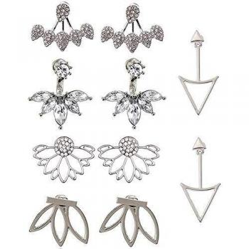 Boucles de Luxe Lotus et Cristaux