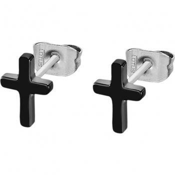 Pendientes Cruz Negra Lotus Style LS2227-4/1
