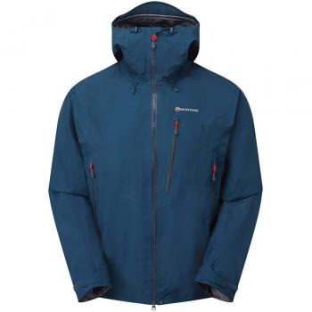 Men's Alpine Pro Jacket in Narwhal Blue by Montane, Featuring Gore-Tex Lining