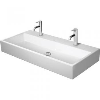 Vasque 100x47cm Duravit Vero Air, Blanc, 2 Trous, Sans Trop-Plein