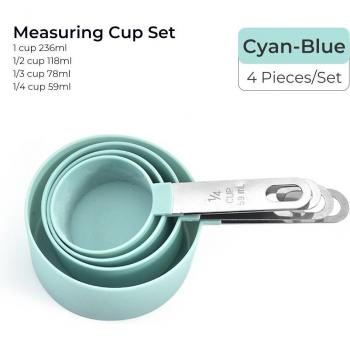 Conjunto Gourmet: Cucharas y Tazas Medidoras 4 Unidades