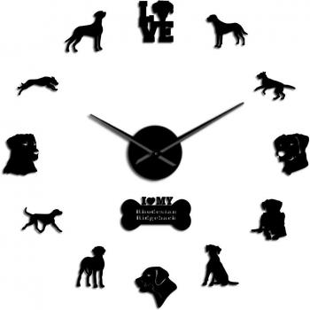 Pared África: Reloj Rodesian con Leones y Pegatinas