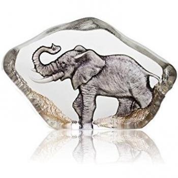 Elegant 8.5cm Swedish Crystal Elephant Art Piece