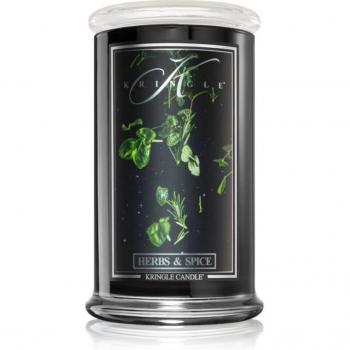Bote Grande de Kringle Candle con Fragancia de Hierbas y Especias