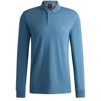 BOSS ORANGE Passerby Poloshirt für Herren in Blau, Größe L