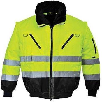 Portwest Hi Vis 3 in 1 Pilot Jacket Yellow / Black 3XL