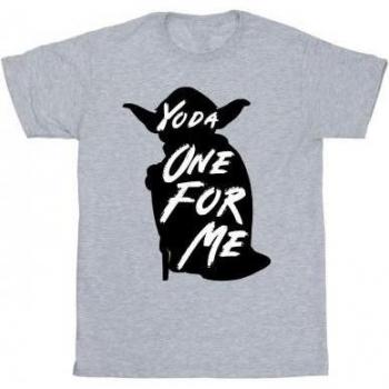 T-shirt per ragazze Star Wars Yoda One For Me in cotone
