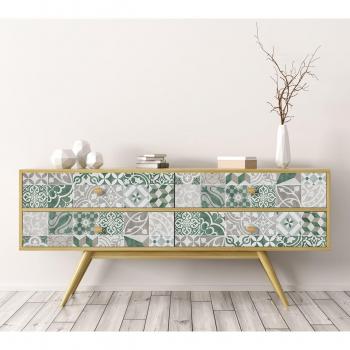 Antique Verde Roll‑Sticker 100 cm