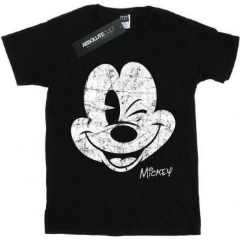 Camiseta Mickey Mouse estilo desgastado para niños