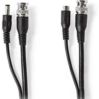 CCTVCA10BK200 CCTV Security Camera Power Cable, 20 Meters, BNC/DC Connector