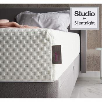 Studio Memory Foam Mattress by Silentnight: Cooling Effect, UK Fabrication, Extra Firm, Bed-in-a-Box