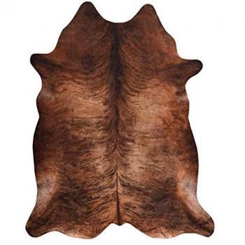 Synthetic Cowhide Floor Covering, 100x150 cm, Brown