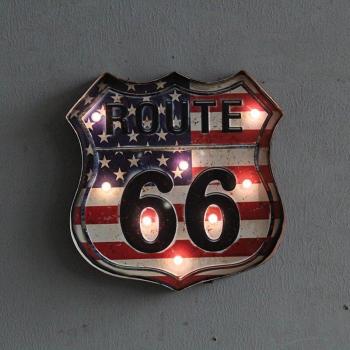 Signe Éclairé Route 66 pour Bar