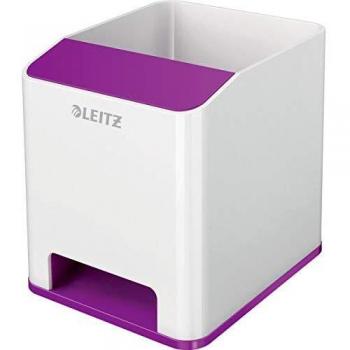 Leitz WOW Sound Pen Holder Dual Colour WhitePurple 53631062 LZ12210
