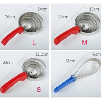 Cepillo de Caballo “Cautela” – Peine de Acero Inoxidable con 5 Anillos