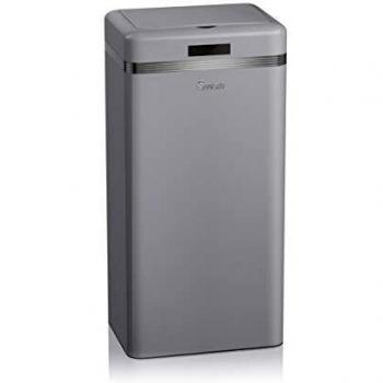Cubo de Basura Automático Swan Retro 45 Litros Metálico Gris