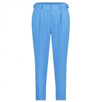 Betty & Co Damen Anzughose mit Bügelfalte in Blau Melange, Gr. 40