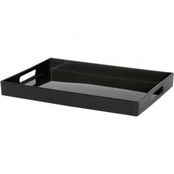 Black Rectangle Serving Tray