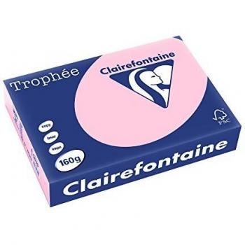 Clairefontaine Trophée Ramette 250 feuilles papier couleur 160 g A4 Rose
