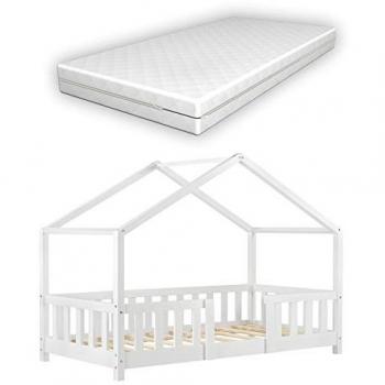 Casa Pino Treviolo: Cama para Niños 86×166 cm, Color Blanco