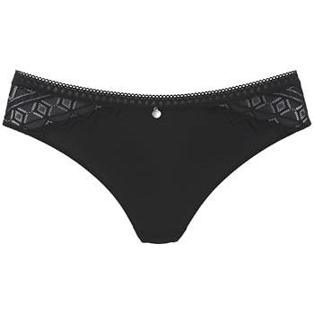 S.Oliver Spitzen-String Schwarz Gr. 40/42