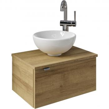 Saphir Unterschrank-Waschtisch 51 cm, Riviera Eiche