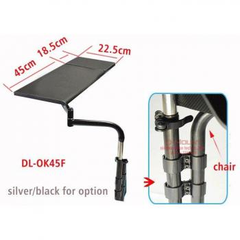 D-Mount Round Chair Laptop Desk Holder with Mouse Pad