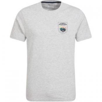 M Light Grey Crest Organic Top – Men’s