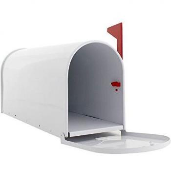 Rottner White Metal Mail Carrier Box