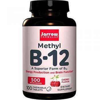 Jarrow Formulas Metil B-12 500 mcg Cereza 100 Cápsulas
