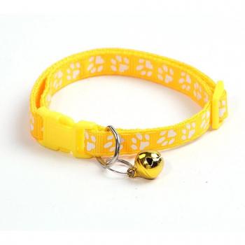 Collier en tissu avec empreinte pour animaux de compagnie