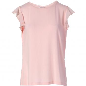 Blusa regular in tessuto crepaccio