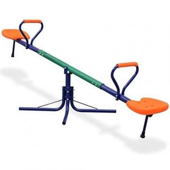 Outdoor Swings 360 Degree Rotating Seesaw Orange