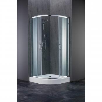 Welltime Eckdusche Summer mit Ablaufgarnitur