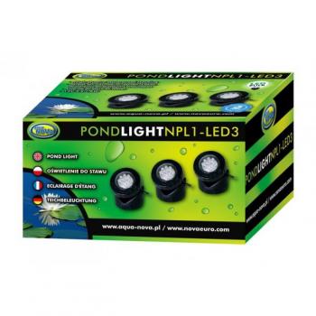 Éclairage subaquatique LED 3x1,6W 12V
