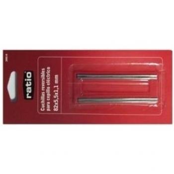 Juego de 2 Cuchillas Reversibles 82X5,5X1,1Mm Ratio