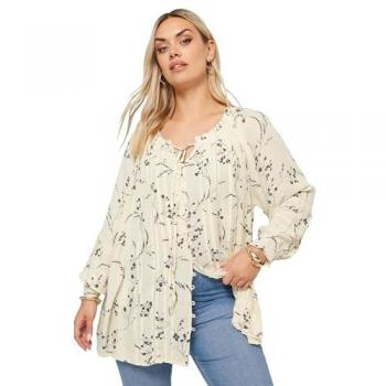 Goldene Ranken‑Blouse: Women's Curve Plus‑Size Version