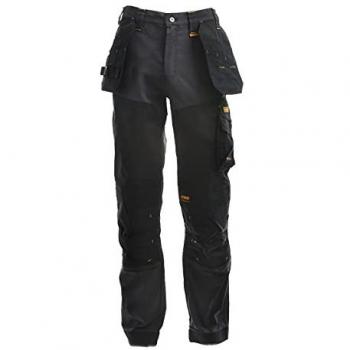 DeWalt Memphis Mens Stretch Work Trousers Grey / Black 34 29