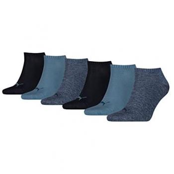 PUMA Unisex Sneaker Socken mit flacher Zehennaht (6er-Pack)